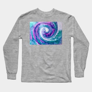 Abstract  ocean wave Long Sleeve T-Shirt